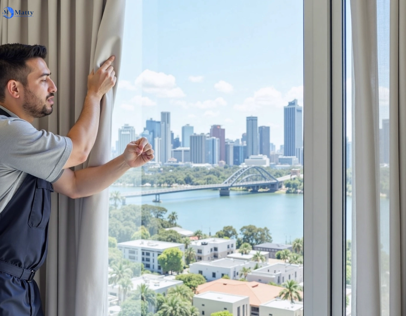 Professional curtain steam cleaning service berala-nsw QLD by Matty Curtain Cleaning