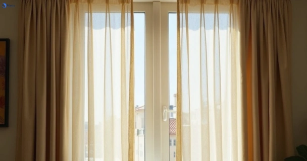 Dusty and dull curtains in berala-nsw before steam cleaning